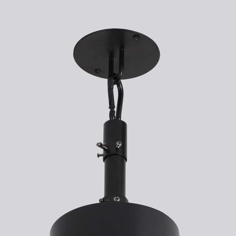 42" Indoor/Outdoor Black Modern Plug-In Ceiling Fan with Light