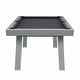 preview thumbnail 31 of 42, Norwalk Indoor/Outdoor 8ft Slate Pool Table Dining Set with 2 Benches & Accessories, Cement Finish