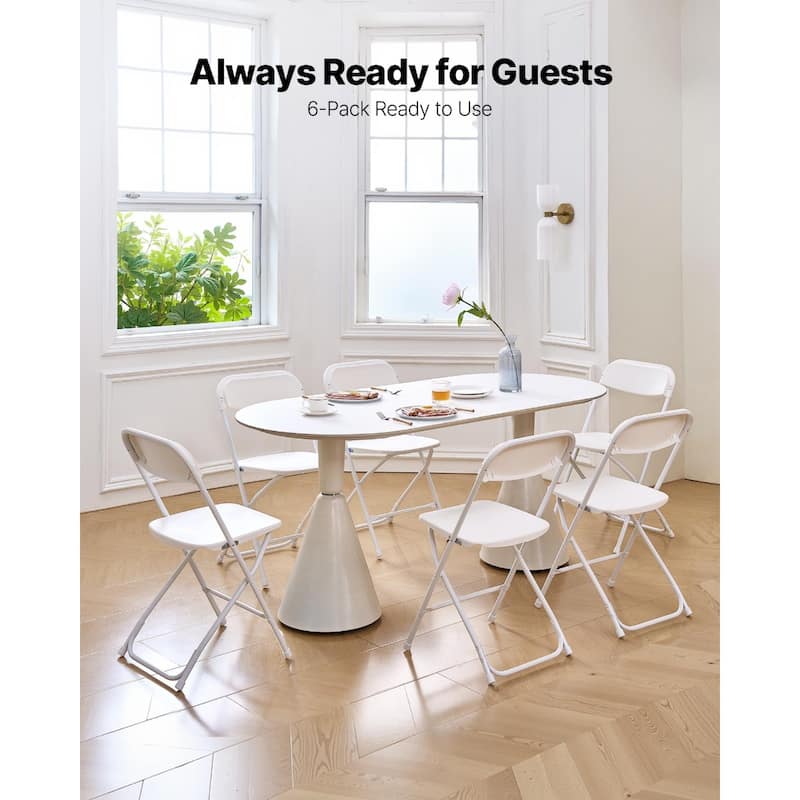Portable Folding Leather Chair with Padded Cushion for Events