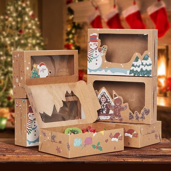 12 Pack Christmas Cookie Boxes with Window - Bed Bath & Beyond
