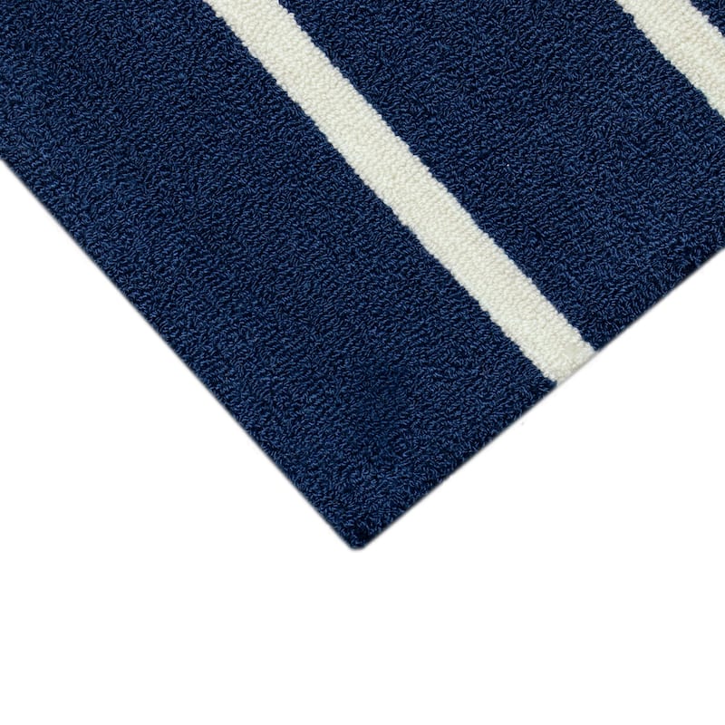 Liora Manne Frontporch Lobster on Stripes Indoor/Outdoor Rug