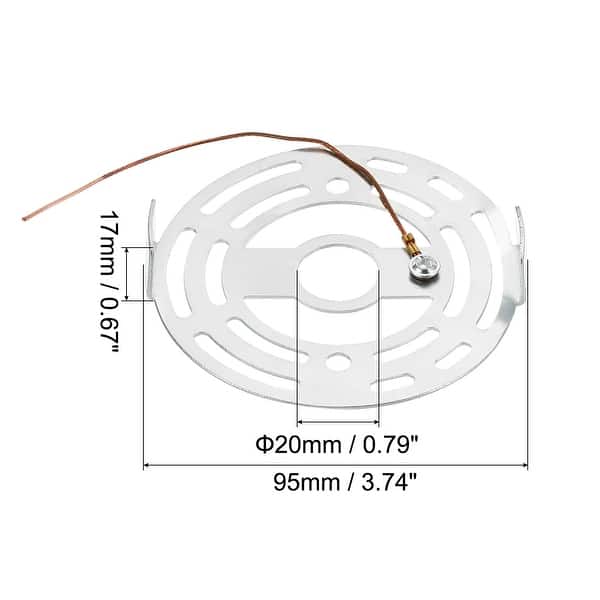 2set 95mm Ceiling Light Plate Light Fixture Steel Crossbar Mounting Bracket Silver Bed Bath