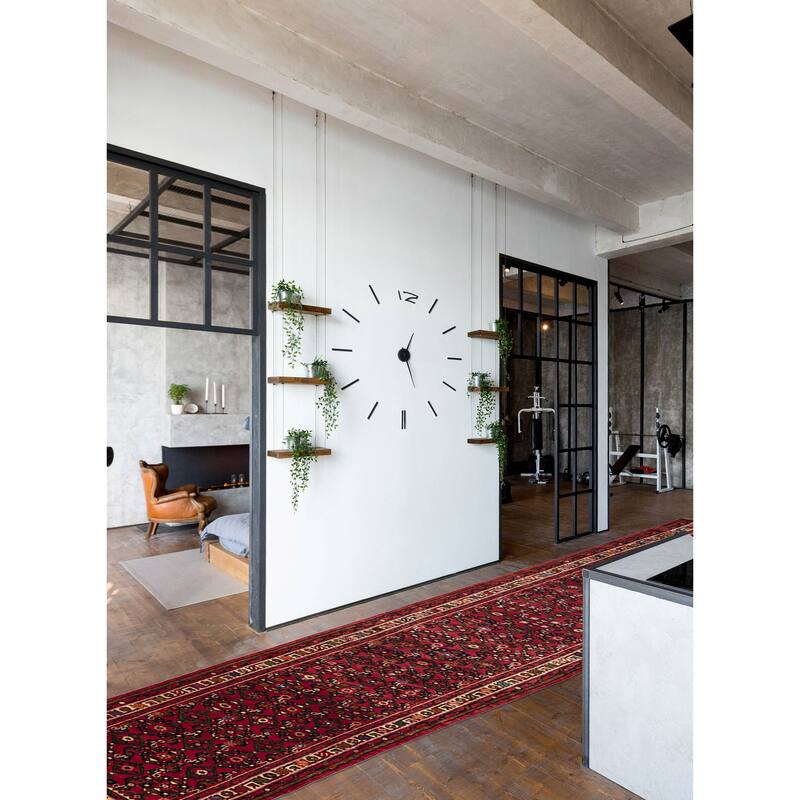 ECARPETGALLERY Hand-knotted Andelz Red Wool Rug - 2'10 x 13'3