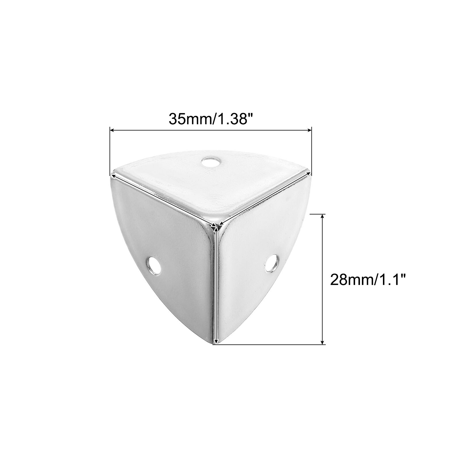Metal Edge Guard, Decorative Box Corner Cover, Furniture Corner Edges Protector with Mounting Screws,
