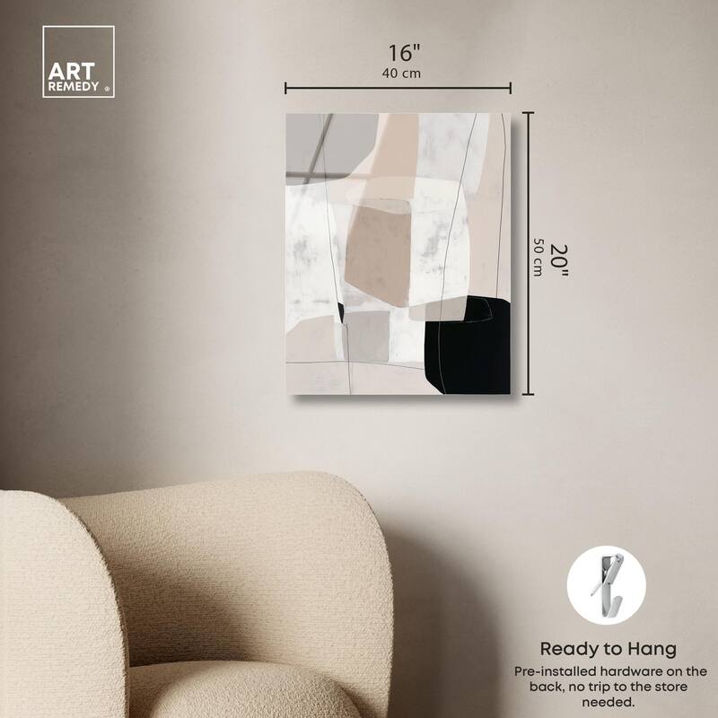Neutral Forms I Acrylic by Art Remedy, Ready to Hang