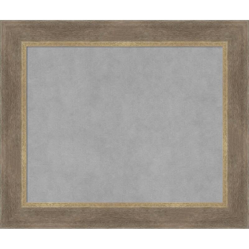 Amanti Art Driftwood Tan Framed Magnetic Board