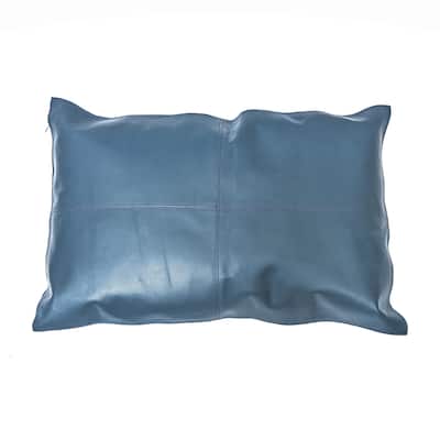 HiEnd Accents Genuine Leather Pillow, 16"x24"