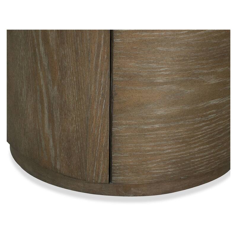 Magnussen Home Bosley Lt. Brown Porpoise Round End Table - 22''W x 22''D x 25''H