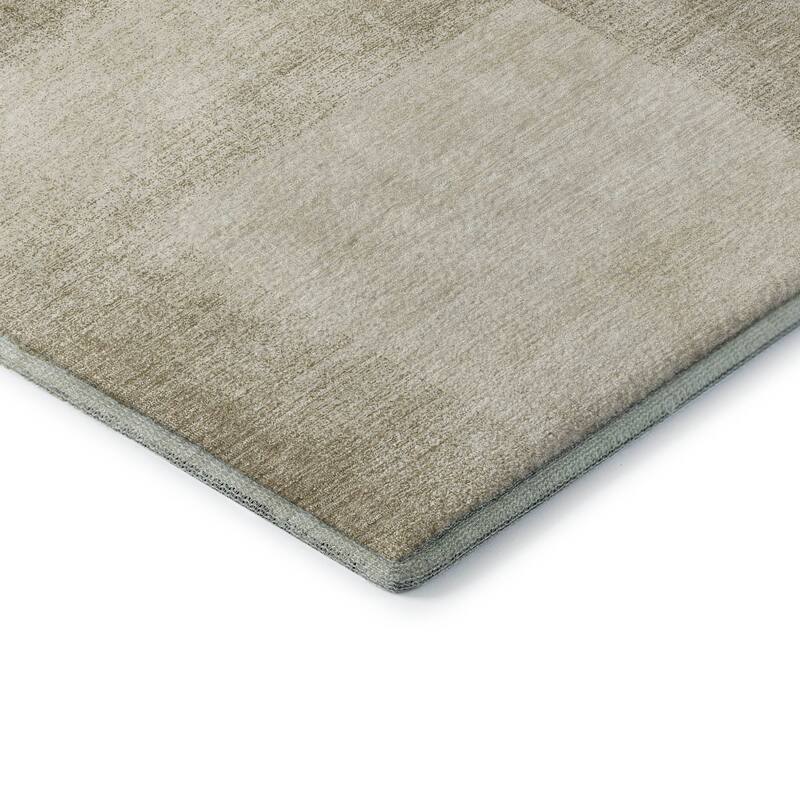 Premium Washable Super Soft Solid Geo Mayfield Rug