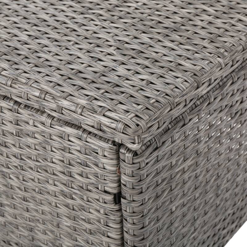 Puerta Outdoor 7-seater Cushioned Wicker Sofa Chat Set by Christopher Knight Home
