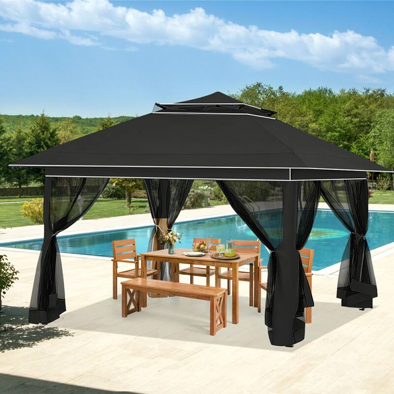 AVAWING 10x10 Pop Up Canopy Tent - Instant Shelter with UV Protection for Outdoor Events, Beach - Heavy Duty Steel Frame