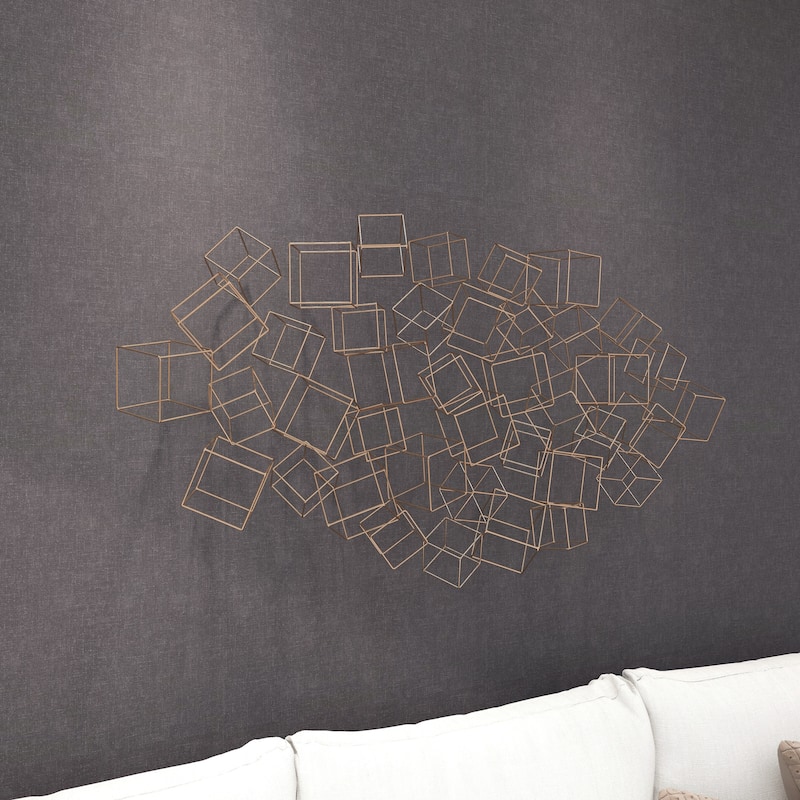 Gold Iron Modern Wall Decor Abstract