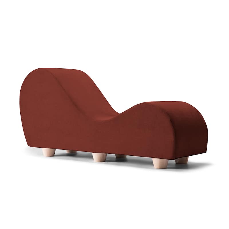Avana Yoga Chaise Lounge w/ Maple Wood Feet