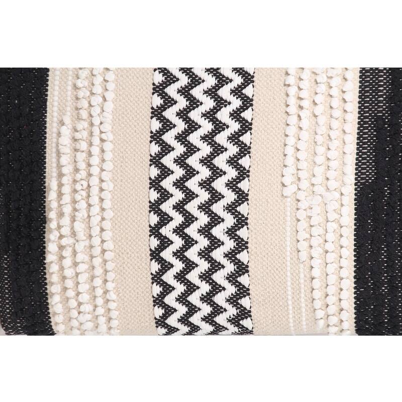HERAT ORIENTAL Handmade Cotton Dhurrie Footstool