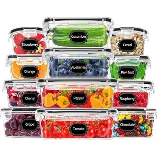 12 Pcs Airtight Food Storage Containers with Lids - Bed Bath & Beyond ...