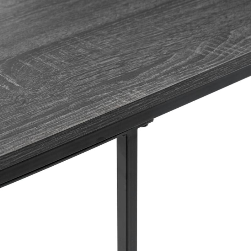 Modern C-Type Single Layer MDF Iron Rectangle Side Table - 18.9” x 11.02” x 22.83"
