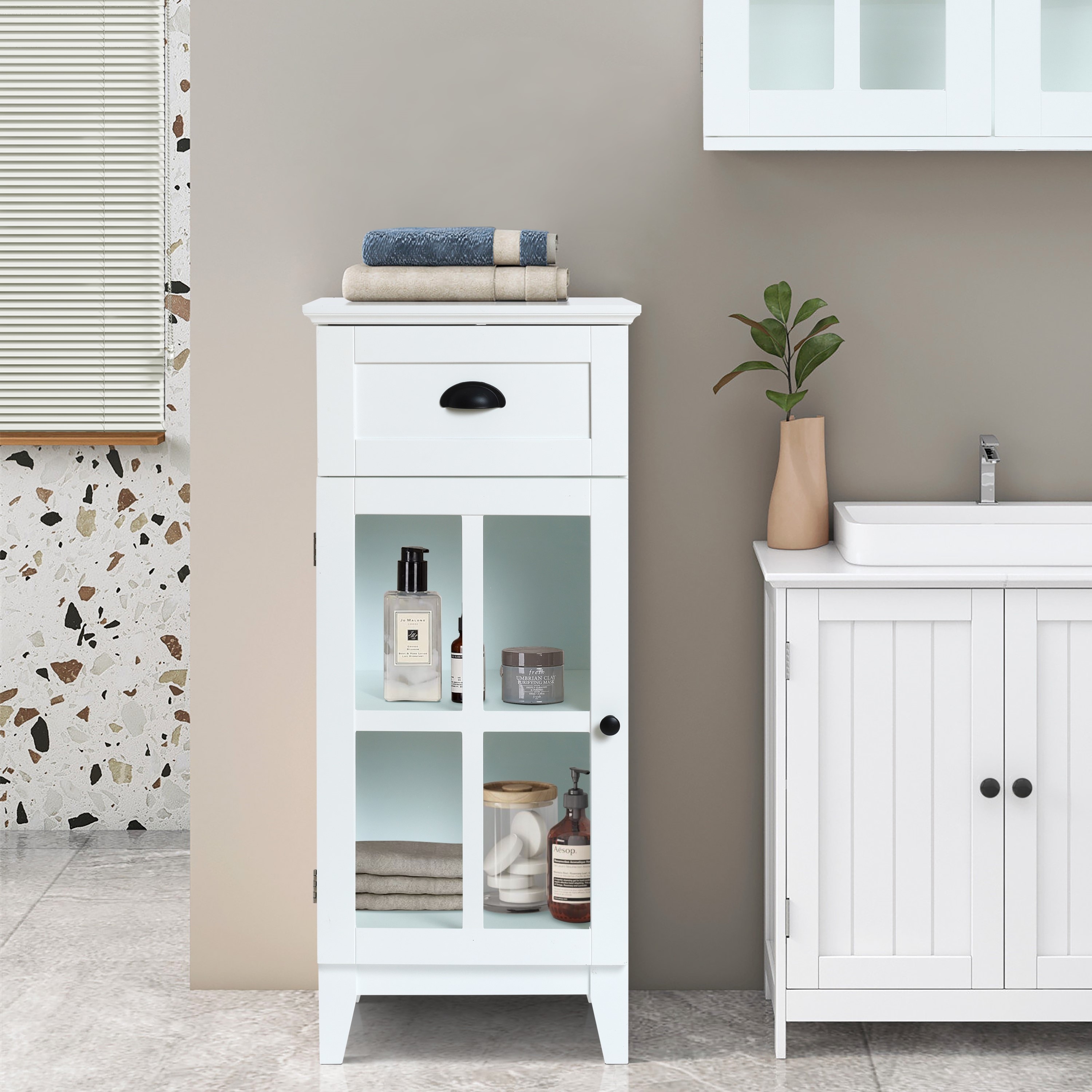 Bathroom storage clearance table