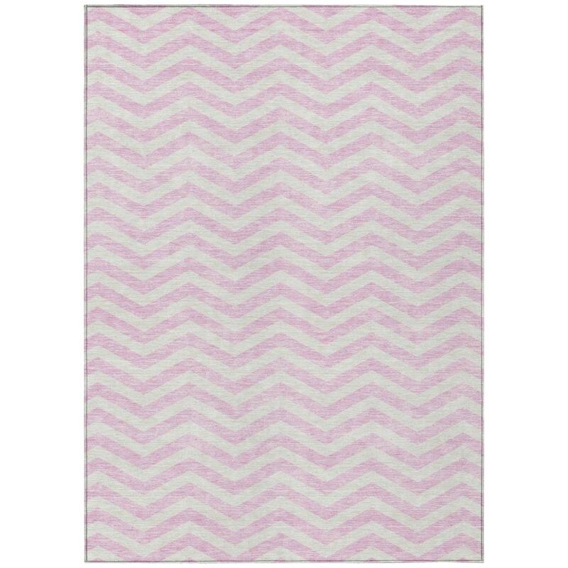 HomeRoots Chevron Transitional Rectangle Outdoor Rug
