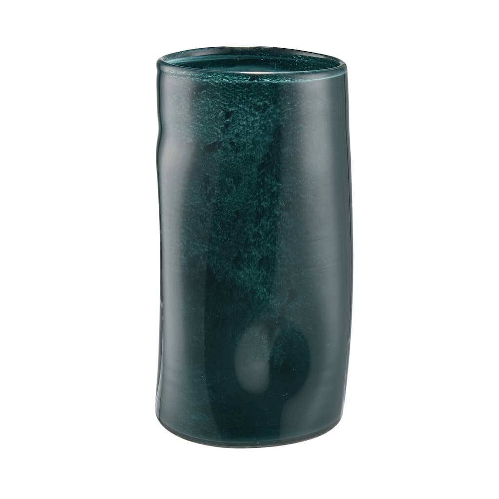 Elk Home Alina Dark Green Finish Glass 6 Inch Wide Vase