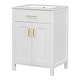 preview thumbnail 13 of 20, GDFStudio - Nova Bathroom Vanity Cabinet with Single Ceramic Sink, Soft-close Doors & Adjustable shelf