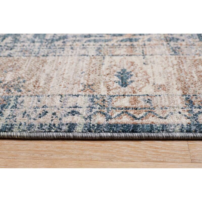 Terra by Obeetee Heirloom Persian Blue Rug - 3'3" x 5'