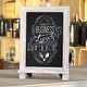 preview thumbnail 62 of 99, Freestanding Tabletop or Wall Mount Magnetic Chalkboard 9.5"W x 1.88"D x 14"H - White Wash