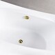 preview thumbnail 3 of 25, Kingston Brass 67-Inch Acrylic Rectangular Double Ended Freestanding Tub