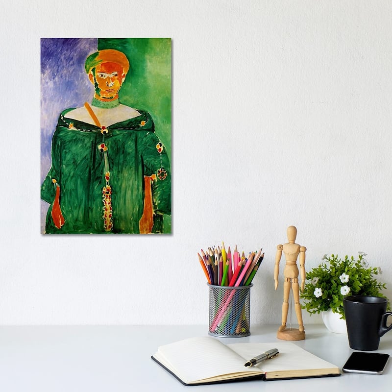 iCanvas "Moroccan in Green (1913)" by Henri Matisse Canvas Print - 12x8x0.75