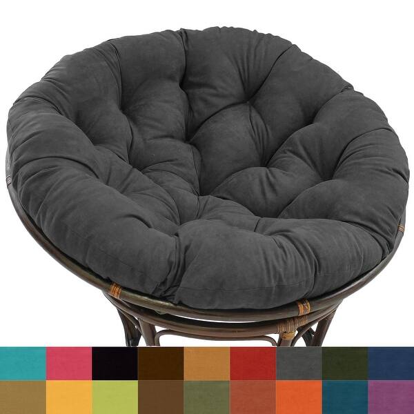 Microsuede Indoor Papasan Cushion (44inch, 48inch, or 52inch) (Cushion Only) Bed Bath