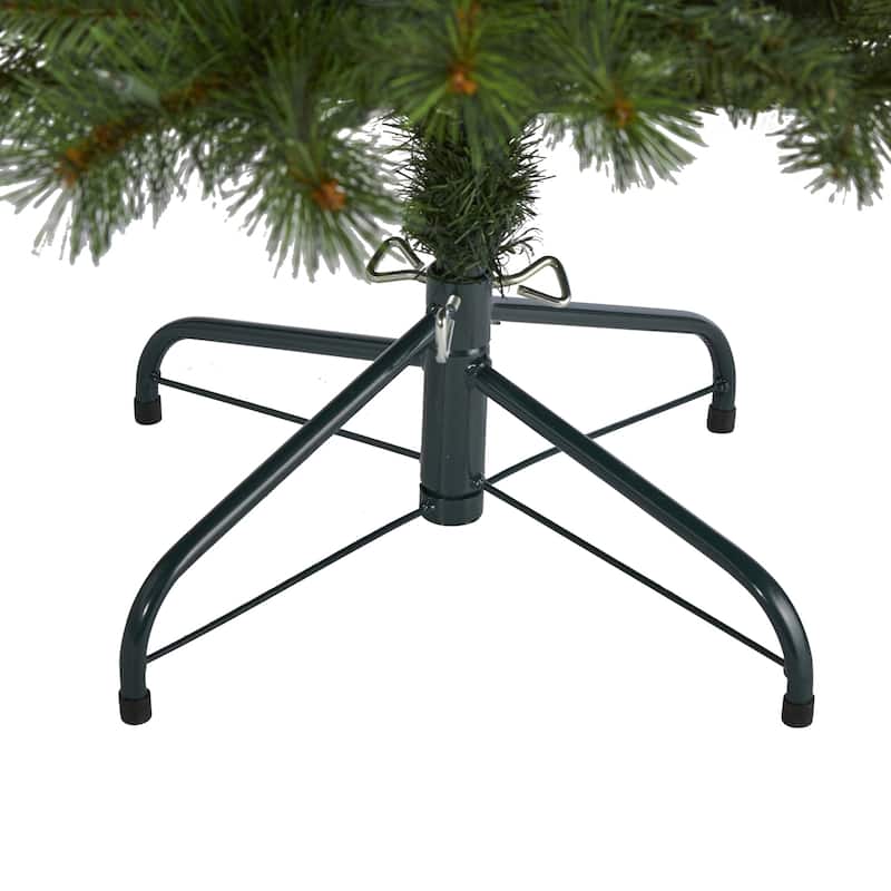 6Ft Slim Artificial Christmas Tree with Lights - Pre-Lit Holiday Decor, Realistic Pine Tree for Home - Green - 72