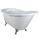 Option White / Polished Chrome Feet