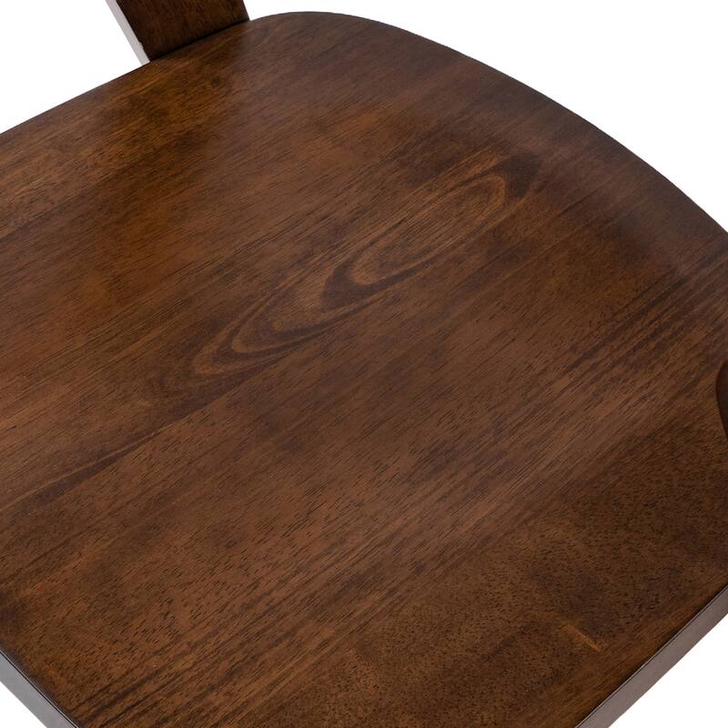 Furniture of America Abigail III Mid-century Modern Handcrafted Solid Hardwood Counter Height Dining Chairs (Set of 2)