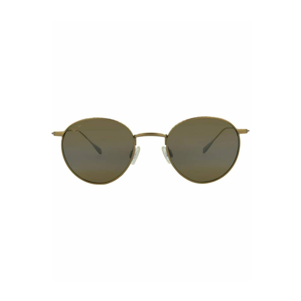 Maui Jim Round-Frame Titanium Sunglasses