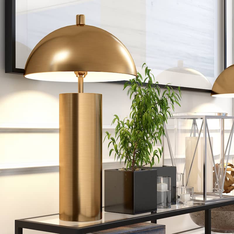 York 27" Tall Table Lamp with Metal Shade