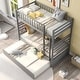 preview thumbnail 12 of 25, Twin Size Bunk Beds with Trundle and Movable Storage
