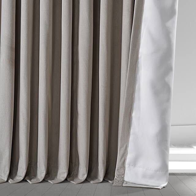 Exclusive Fabrics Signature Extrawide Blackout Velvet Curtain (1 Panel)