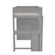 preview thumbnail 17 of 34, Wood Twin Loft Bed with Wardrobes and 2-Drawer Desk with Cabinet, Gray