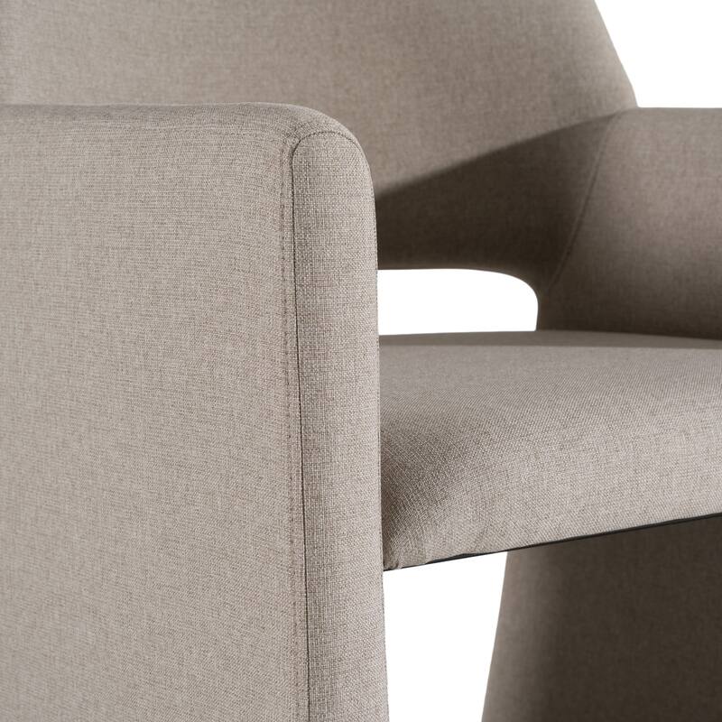 Modrest Lasara Modern Beige Fabric Dining Chair
