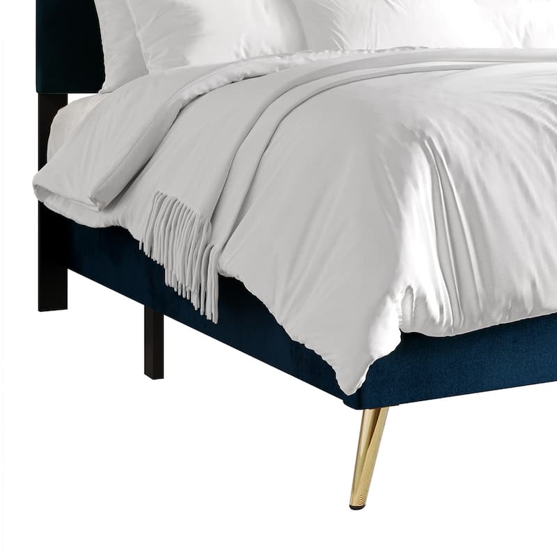 CraftPorch Luxurious Velvet Upholstered Bed