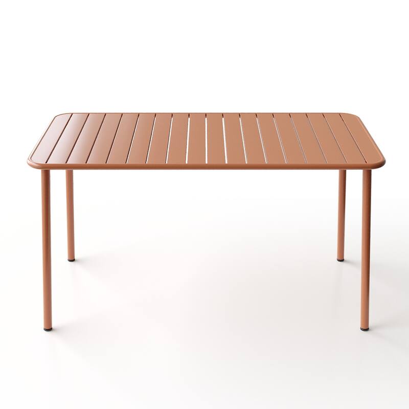 Long Table Outdoor Dining Table Villa Courtyard Balcony Table Outdoor Leisure Table Simple Garden Waterproof Table