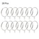 preview thumbnail 11 of 13, Curtain Rings, Metal Drapery Ring for Curtain Rods, 28 Pcs Silver Tone - 45mm