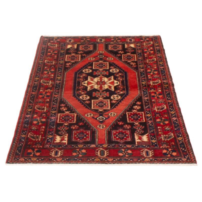 ECARPETGALLERY Hand-knotted Andelz Black Wool Rug - 4'8 x 6'10