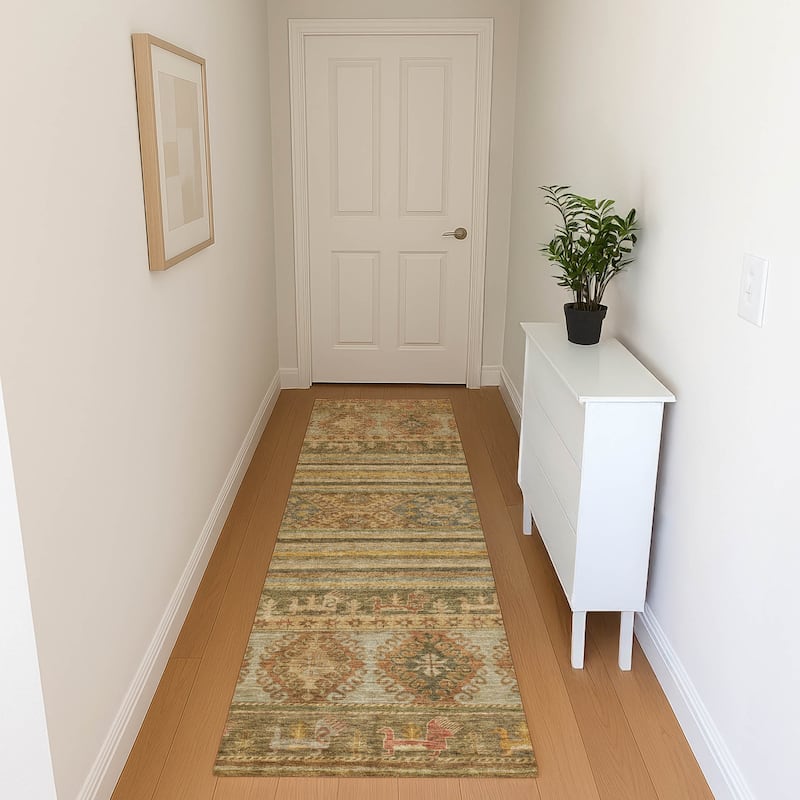 Premium Washable Super Soft Boho Global Mayfield Rug - Beige - 2'3" x 7'6"