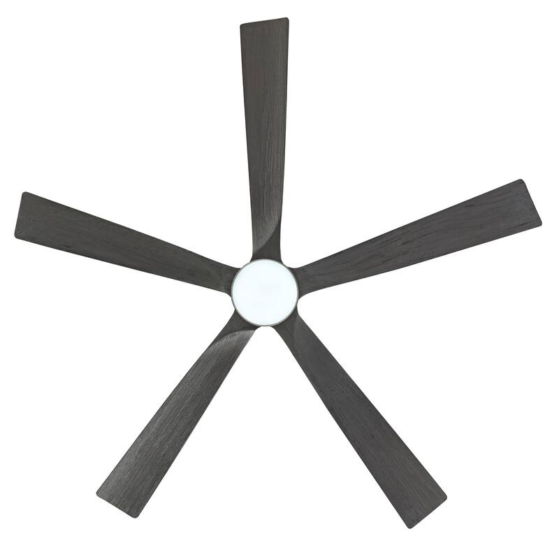 WINGBO 52" and 60" Solid Wood DC Motor Integrated LED Ceiling Fan with Remote