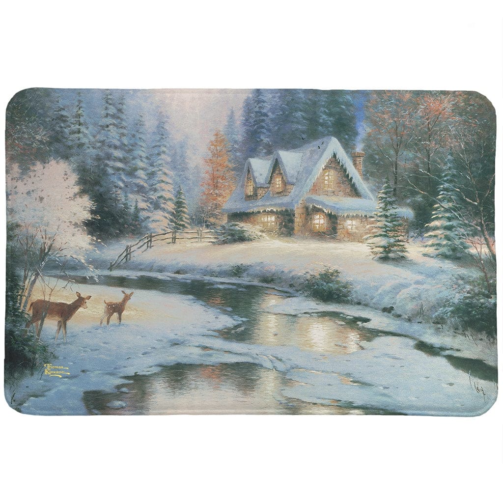 Thomas Kinkade Deer Creek Cottage Memory Foam Rug by Laural Home