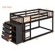 preview thumbnail 12 of 44, Espresso Twin Bunk Bed with 4 Drawers & 3 Shelves - Durable & Classic