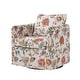 preview thumbnail 45 of 51, HULALA HOME Erkenbald Modern Slipcovered Swivel Chair with Reversible Cushion and Washable Cover