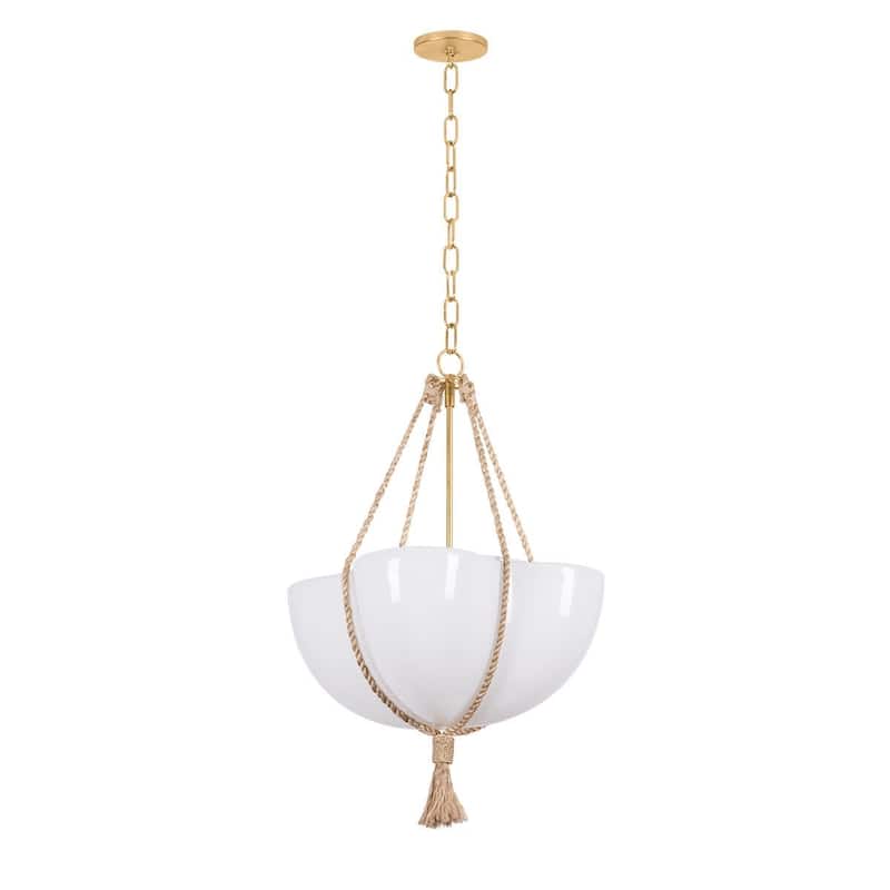 Hudson Valley Lighting 1020 Amberley 20" Wide Pendant with Matte Opal