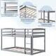 preview thumbnail 11 of 29, Modern Twin Size Bunk Bed with Ladder and Safety Guardrails