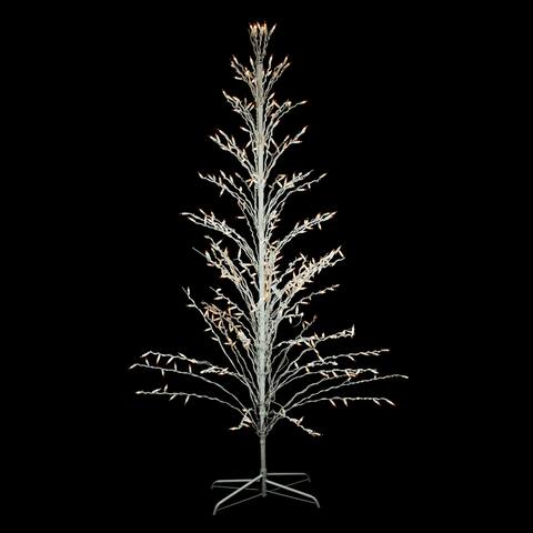 4' White Lighted Christmas Cascade Twig Tree Outdoor Decoration - Clear Lights